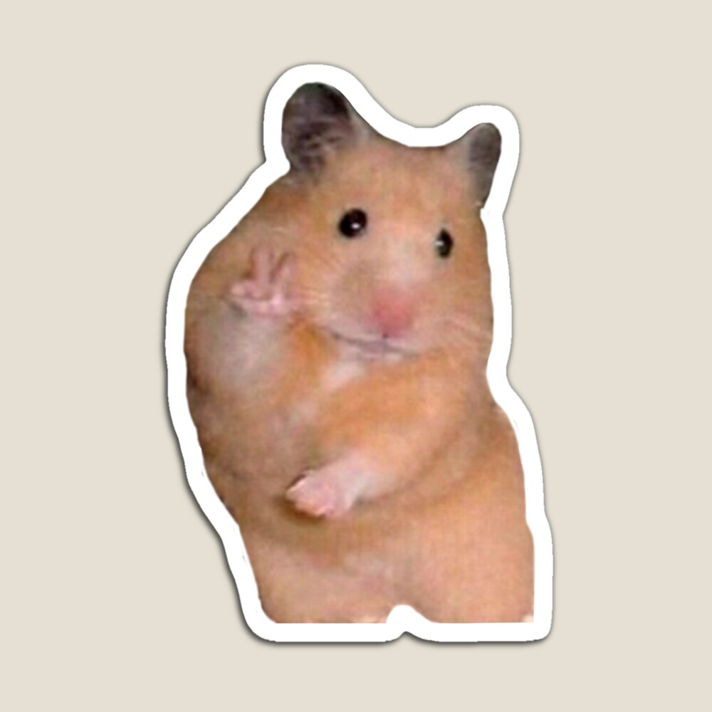 Hamster Peace Sign by Juandemas. Redbubble. Hamster, Funny hamsters, Animal lover