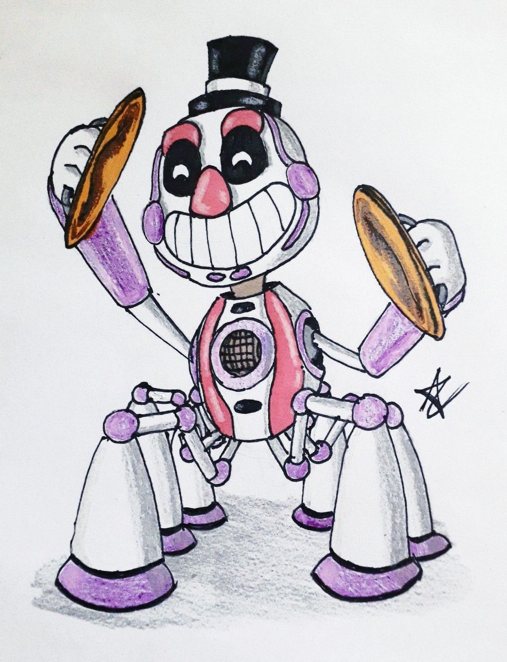 Music Man by me. Fnaf funny, Fnaf, Cute cartoon drawings