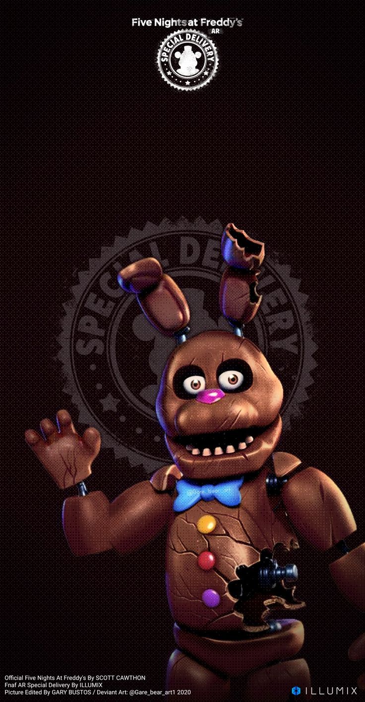 Chocolate Bonnie. Five nights at freddy's, Fnaf wallpaper, Fnaf art