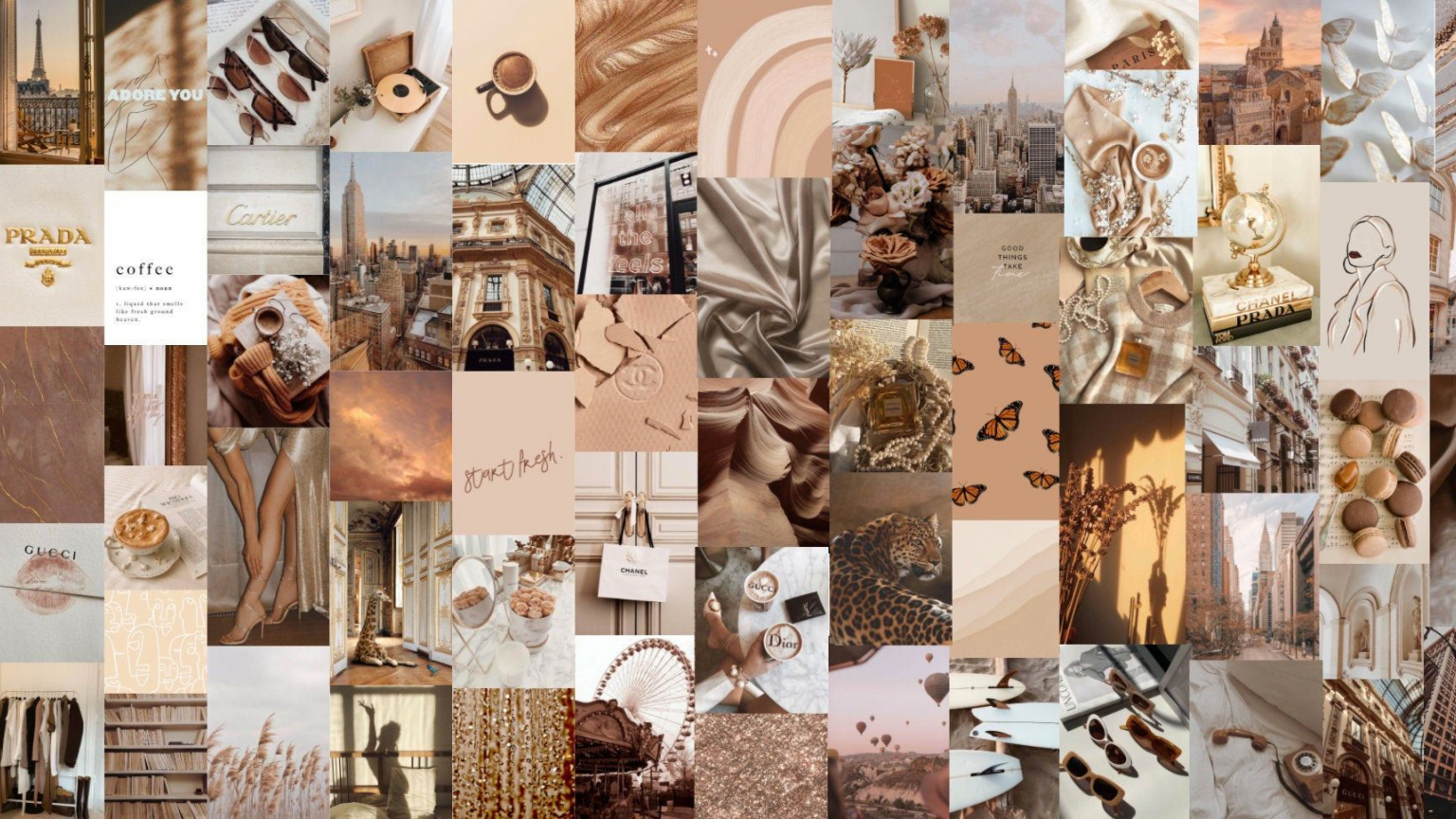 Free download Boho Beige Trendy Aesthetic Wall Collage Kit Digital Download [1996x966] for your Desktop, Mobile & Tablet. Explore Beige Aesthetic Collage Laptop Wallpaper. Aesthetic Laptop Wallpaper, White Aesthetic