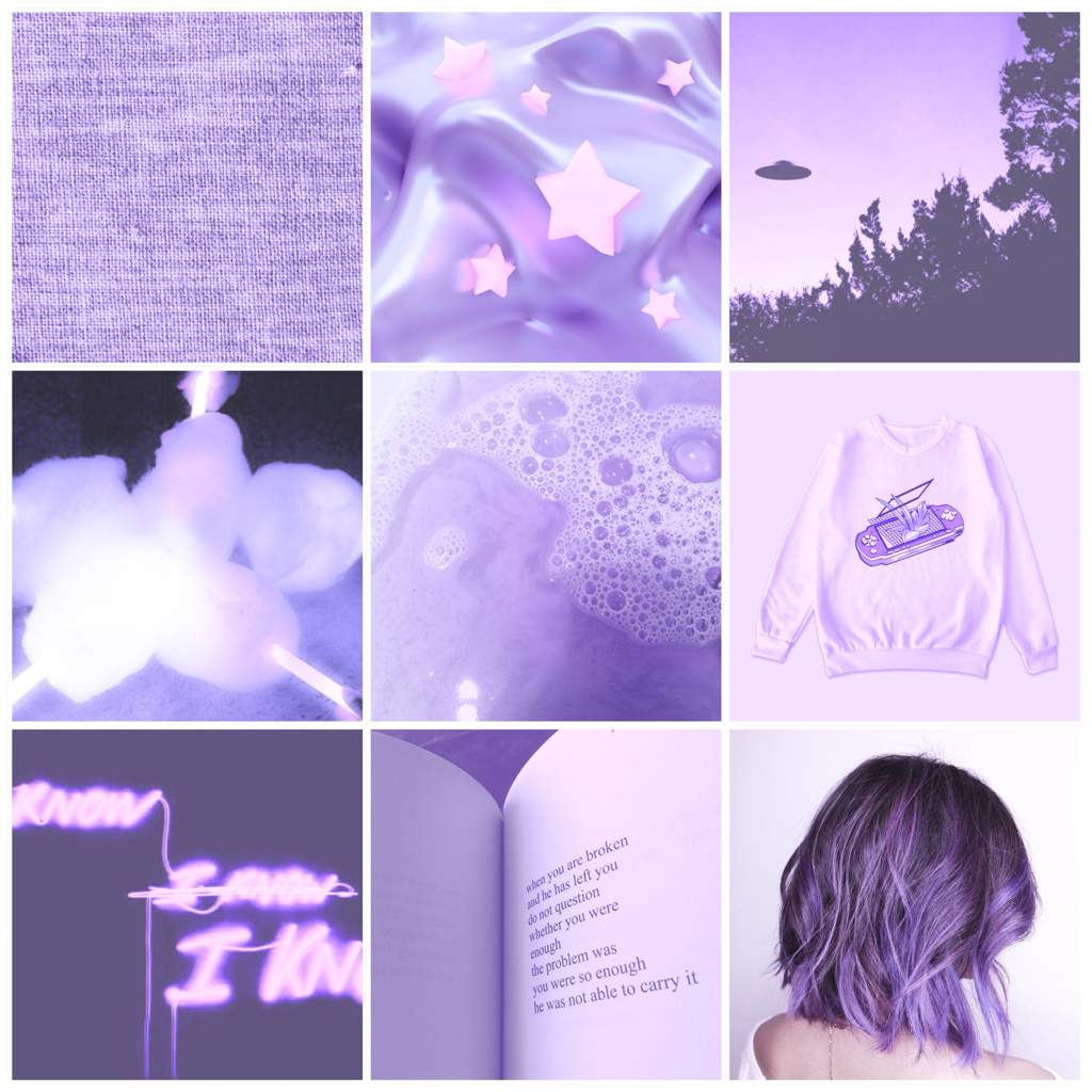 Light Purple Aquarius Rising Aesthetic/ Moodboard