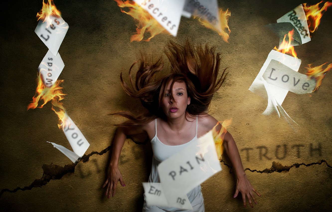 Wallpaper girl, the situation, frustration image for desktop, section девушки