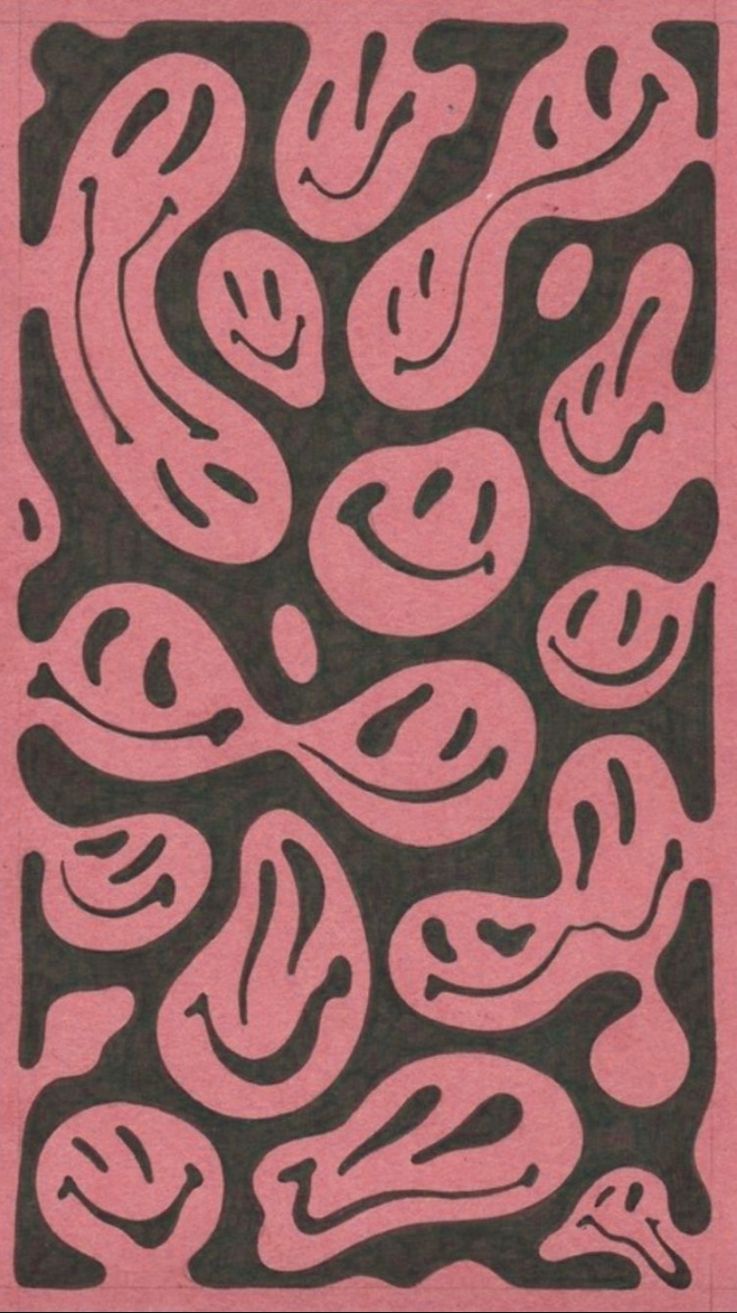 red melting smiley face wallpaper. iPhone wallpaper pattern, Edgy wallpaper, Trippy wallpaper