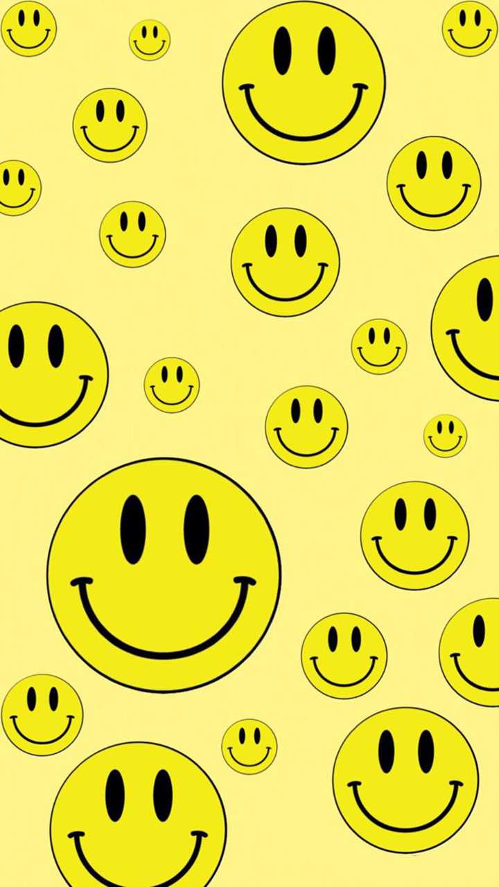 smiley face fabric honey sfx1143 Fabric  Spoonflower