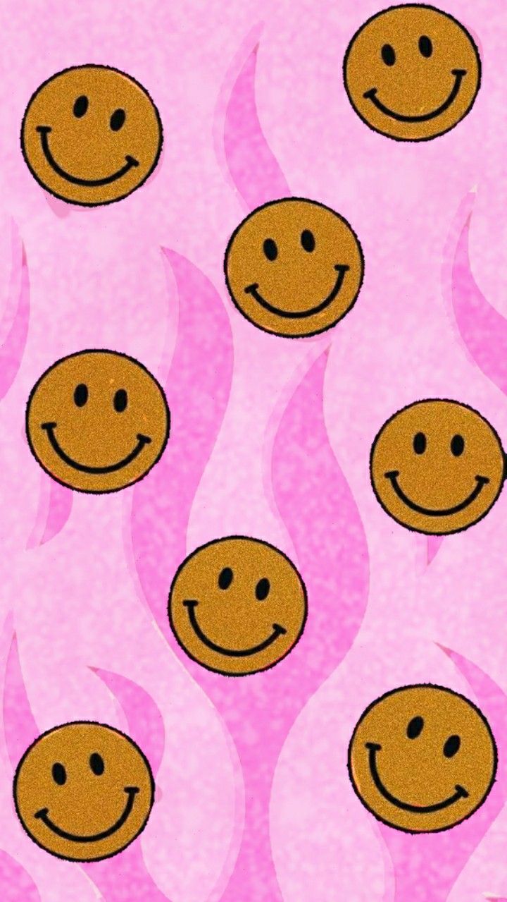 Indie Kid Aesthetic Background Smiley Face