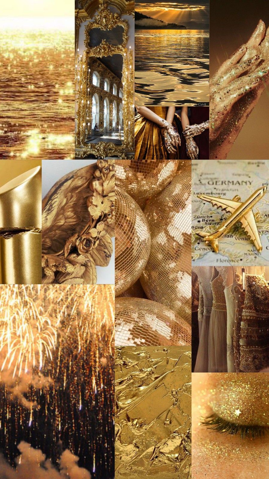 Wallpaper, background, collage, aesthetic, music, color, gold, golden. Black and gold aesthetic, Aesthetic pastel wallpaper, Gold aesthetic