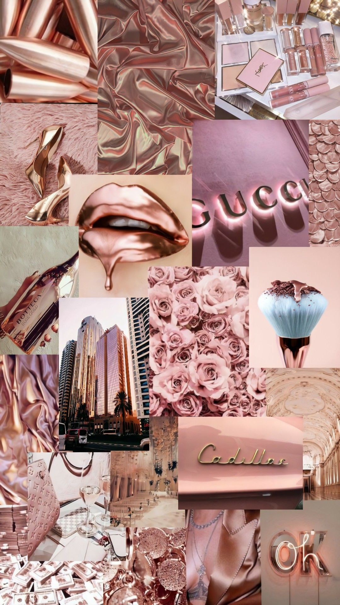 Roses Aesthetic Collages Wallpaper