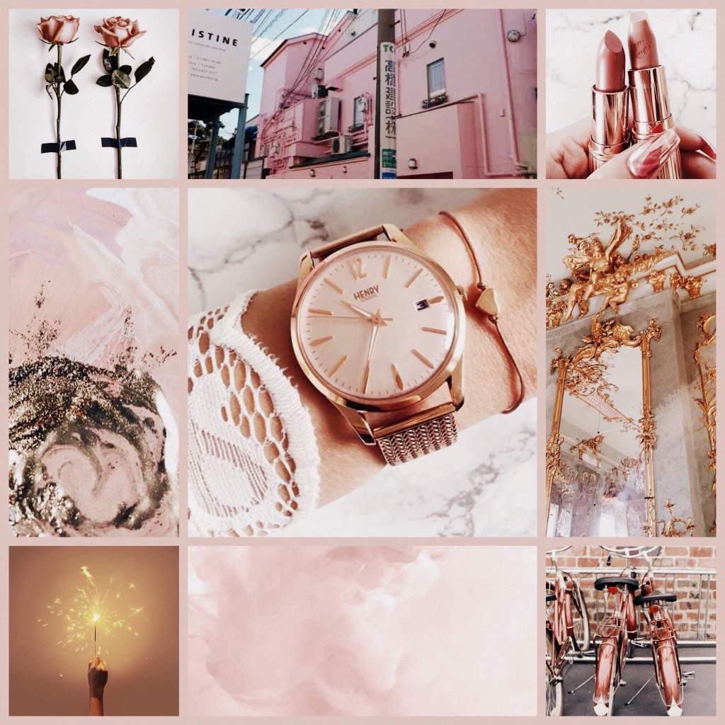 Rose gold aesthetic