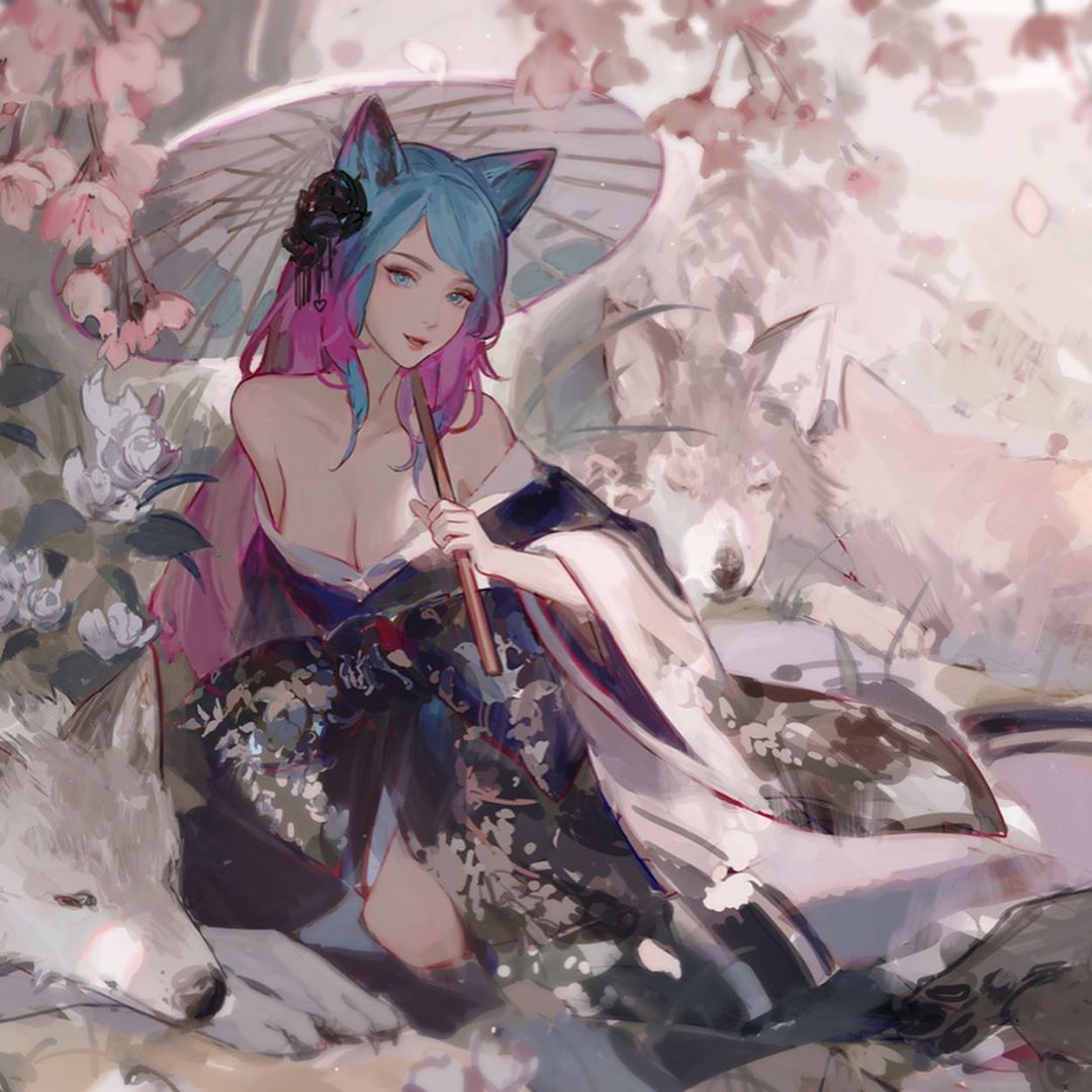 Yueko's Instagram photo: “Commission for vtuber silvervale! (twitch.tv/ silvervale) This was really fun, been a while since I'. Art day, Character art, Fantasy art