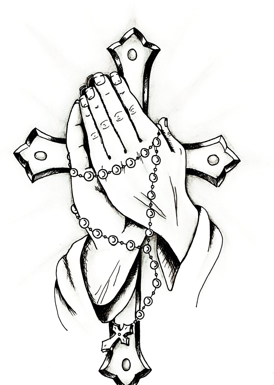 Free Praying Hands Holding A Cross, Download Free Praying Hands Holding A Cross png image, Free ClipArts on Clipart Library