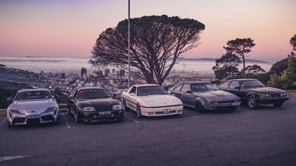 Calvin Fisher, this family reunion just happened. All five generations of Toyota Supra from a 1978 original Mk to my Mk a Mk3 and possibly the fastest Mk4 in