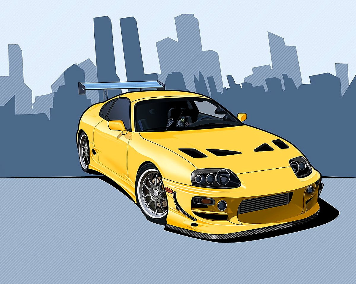 Beautiful wallpaper Toyota, Cars, Yellow. TOP Free Download wallpaper