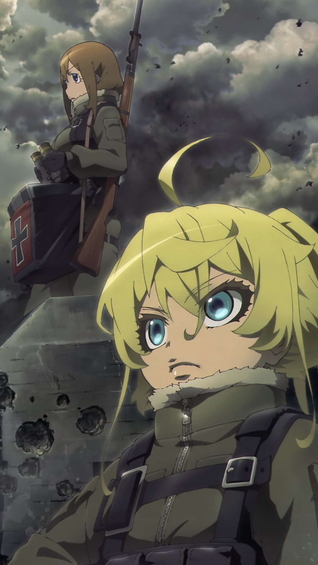 Youjo Senki Tanya Von Degurechaff Viktoriya Ivanovna Of Tanya The Evil Gif Bayonet