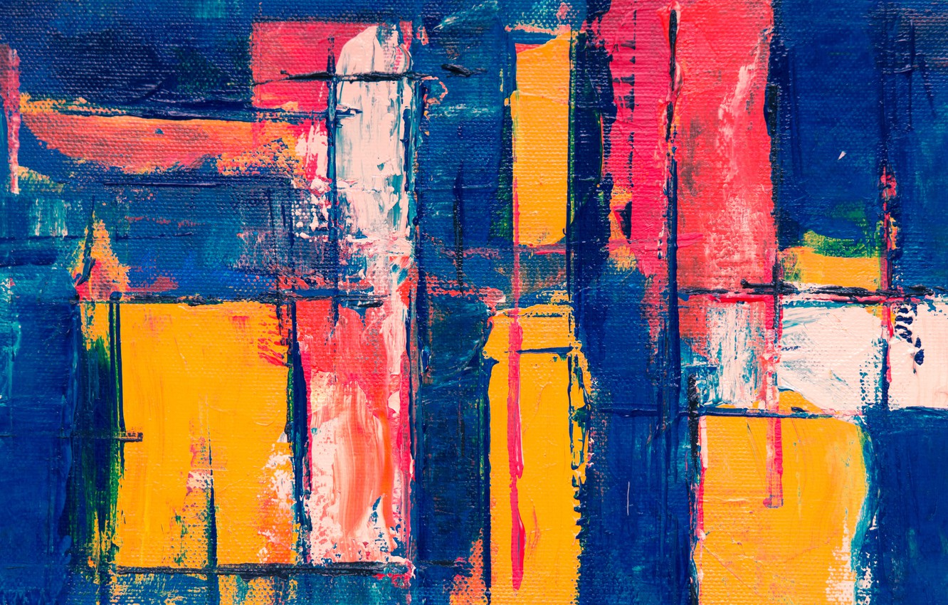 Wallpaper line, strip, paint, canvas, brush strokes image for desktop, section текстуры