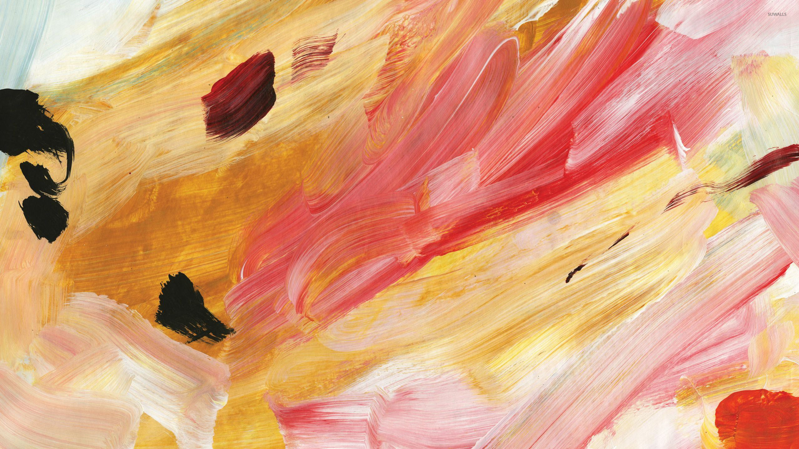Bright paint strokes wallpaper wallpaper