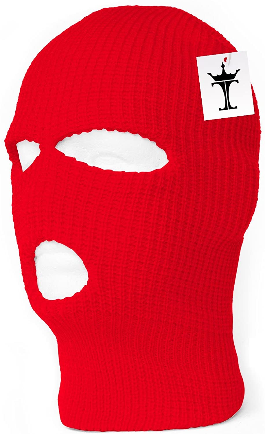 Red Three Holed Ski Mask 1pc at Amazon Men's Clothing store