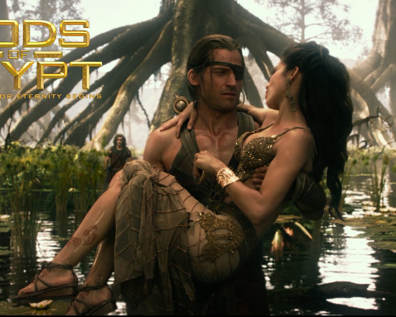 Gods Of Egypt Hathor And Horus Scene From The Film HD Wallpaper For Deskx1080, Wallpaper13.com