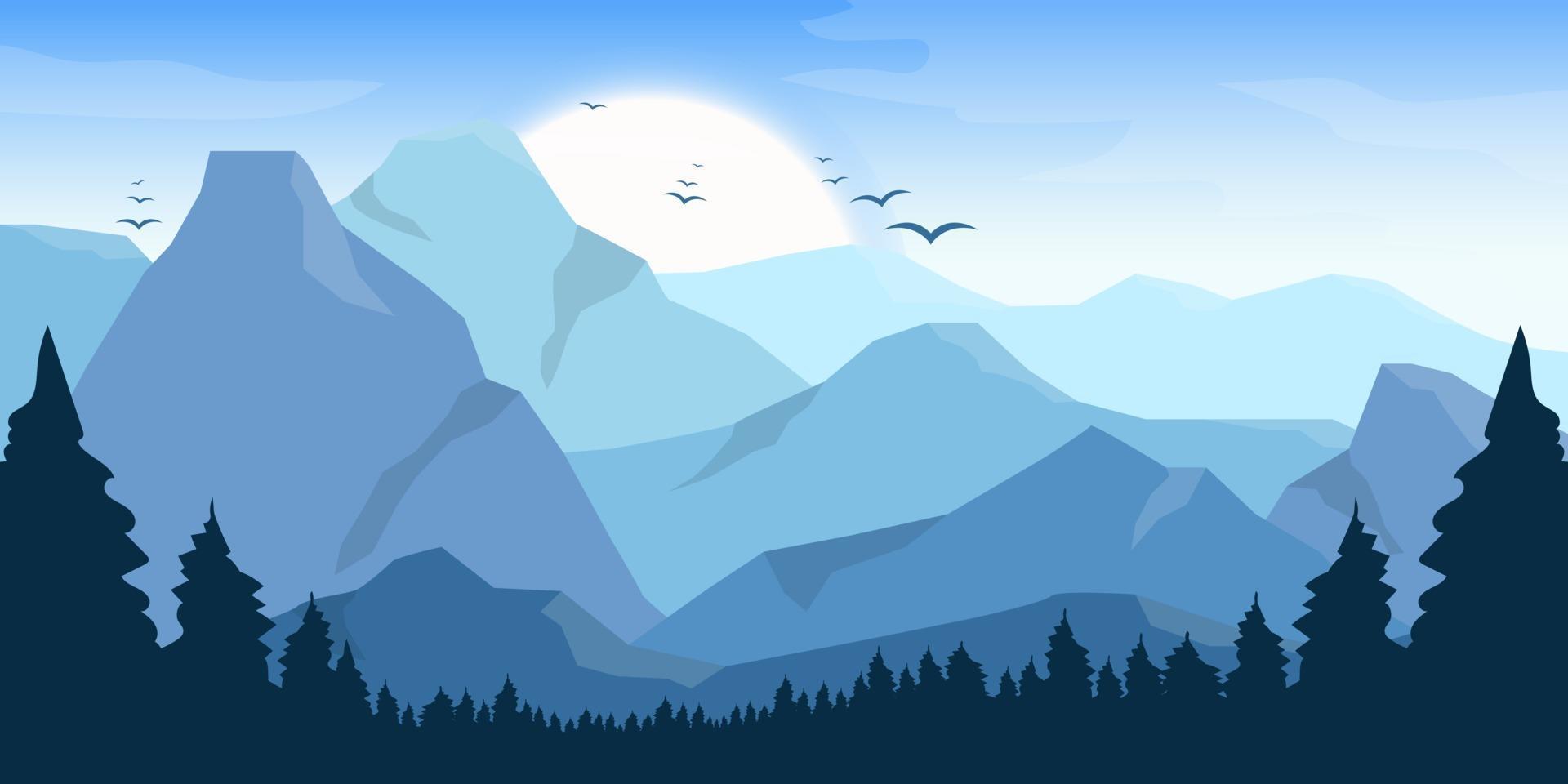 Mountain Vector Wallpapers - Wallpaper Cave