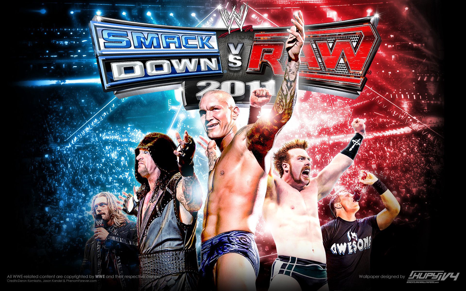 WWE Smackdown Superstars Wallpaper