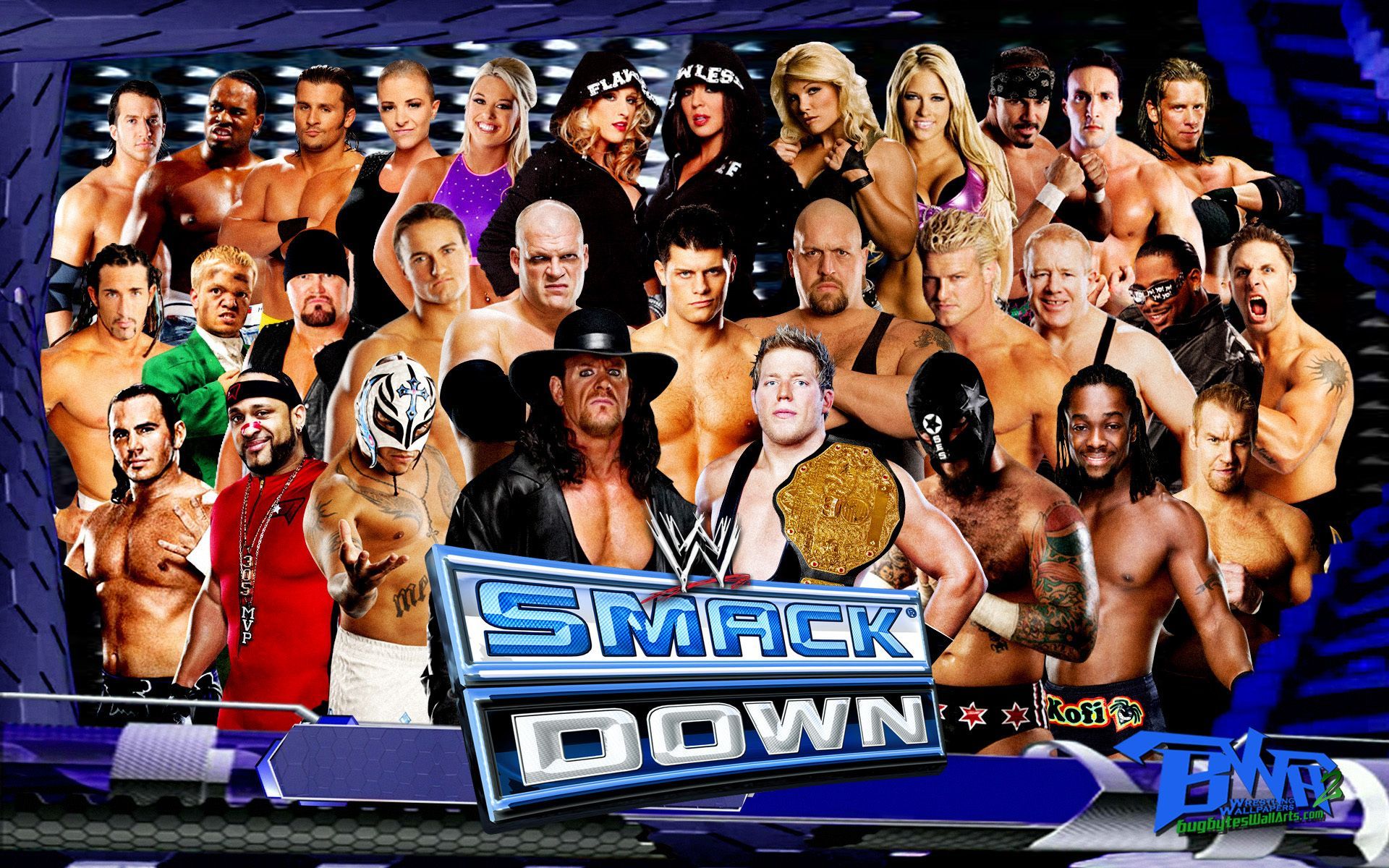 WWE Smackdown Superstars Wallpaper