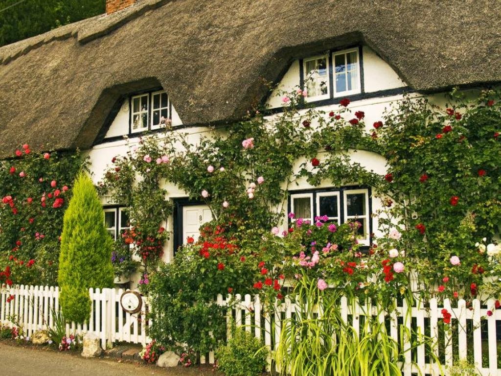 English Cottage HD Wallpaper Desktop Background