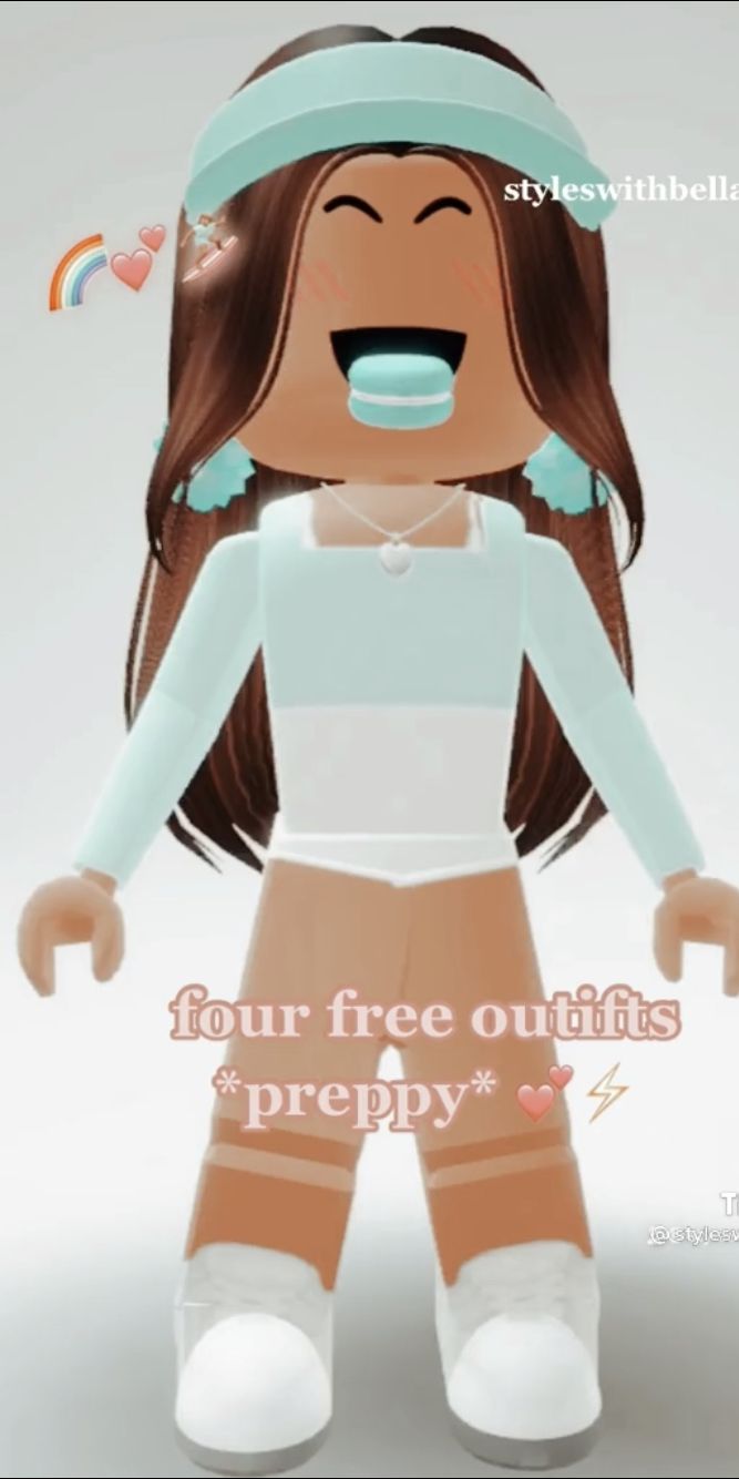 Download Preppy Roblox Short Hair Wallpaper