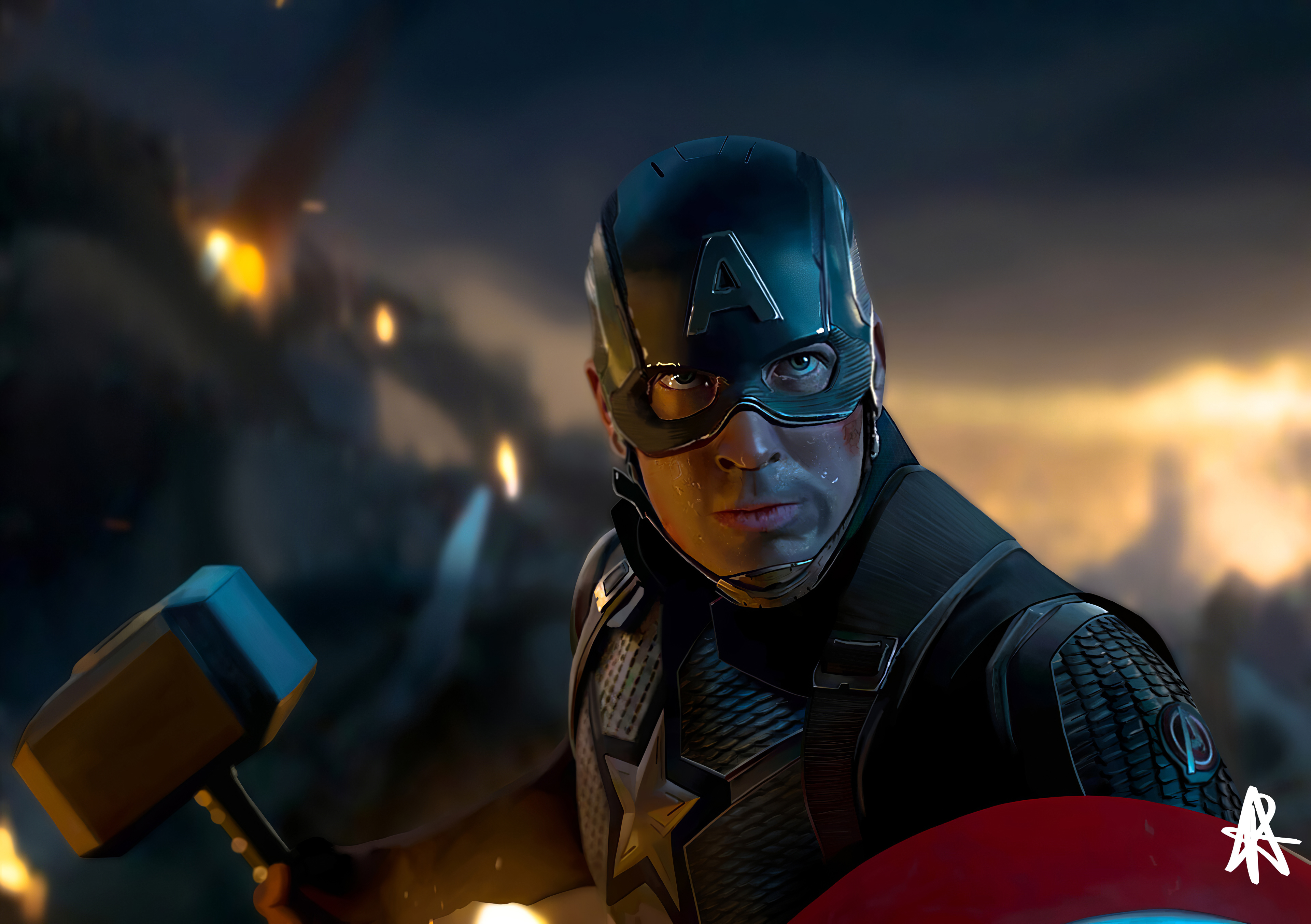 Captain America Hammer 4k 2020, HD Superheroes, 4k Wallpaper, Image, Background, Photo and Picture