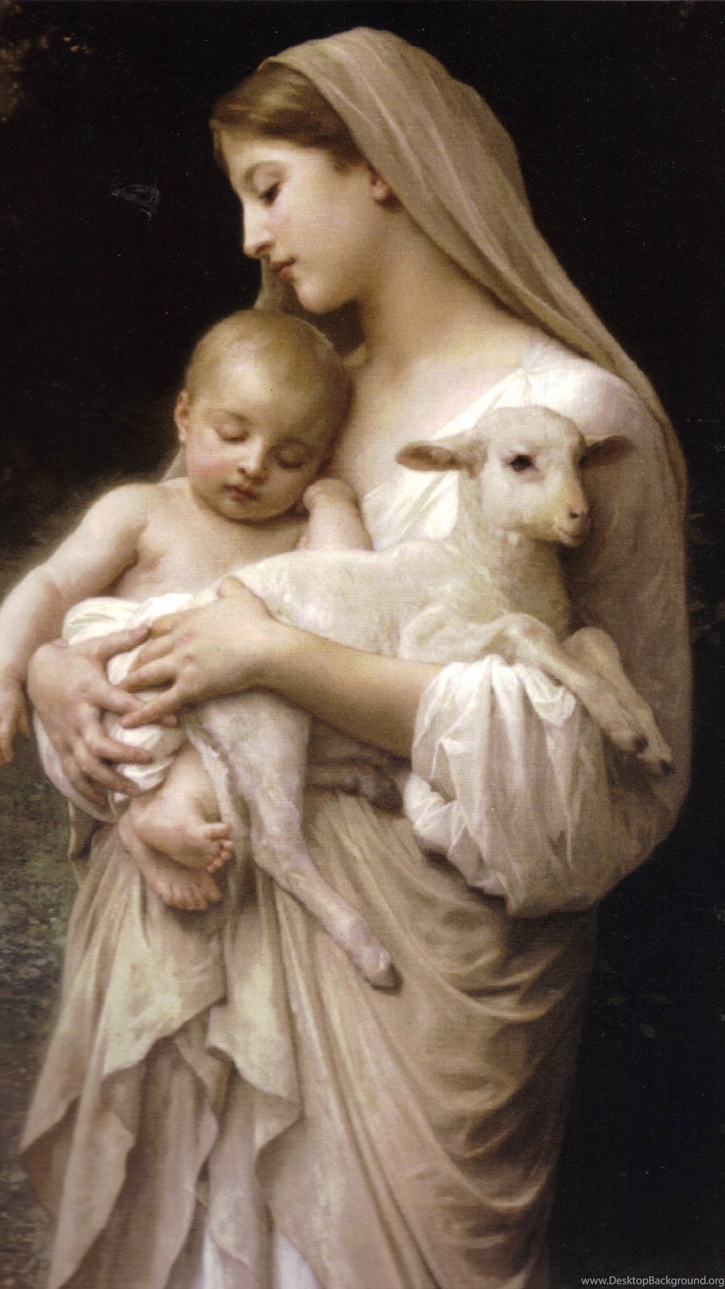 Mother Mary With Baby Jesus Wallpaper Desktop Background