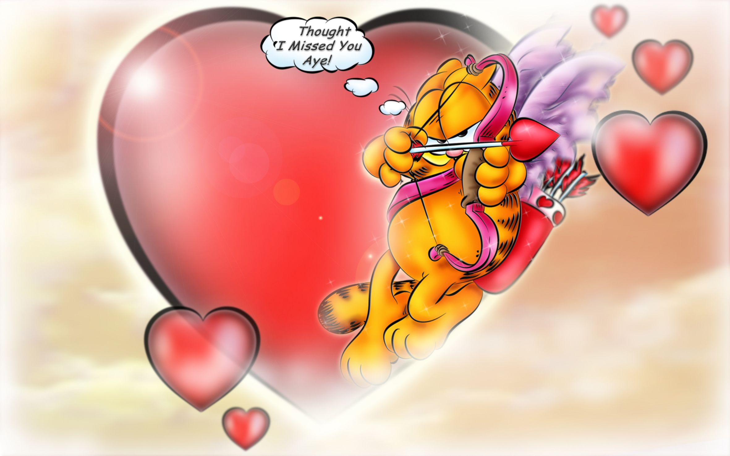 Free download Hurts Cartoon Cat Comic Cupid Garfield Hearts Love Valentine [2362x1476] for your Desktop, Mobile & Tablet. Explore Animal Valentine Wallpaper. Cute Valentine's Day Wallpaper, Cats Valentine's Day