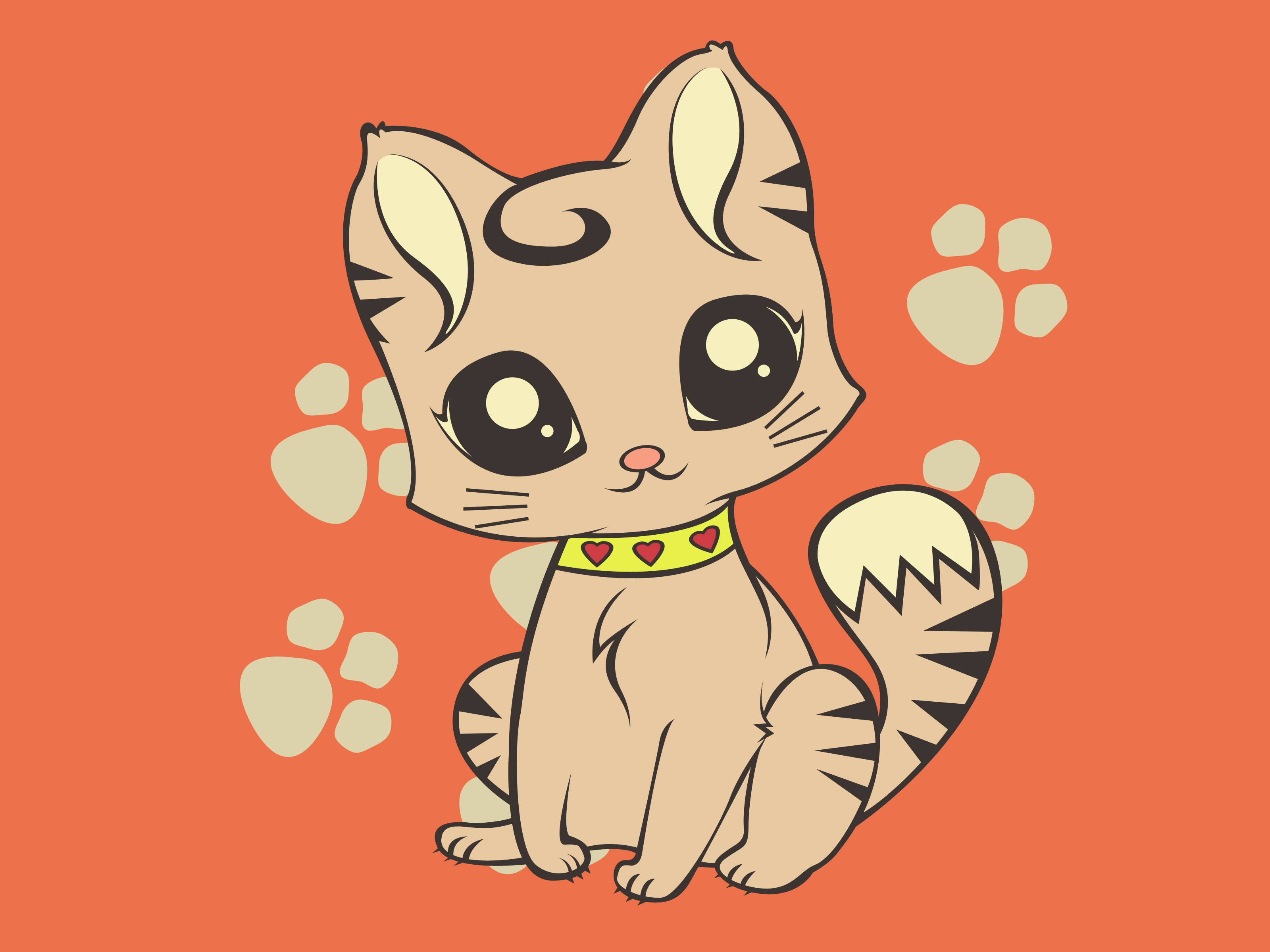 Free Cute Cartoon Cat, Download Free Cute Cartoon Cat png image, Free ClipArts on Clipart Library