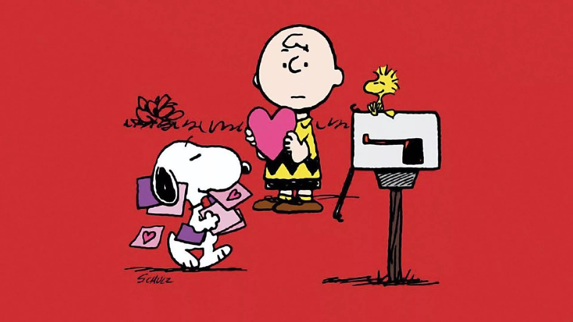 Snoopy Valentines Day Desktop Wallpaper Valentin Charlie Brown