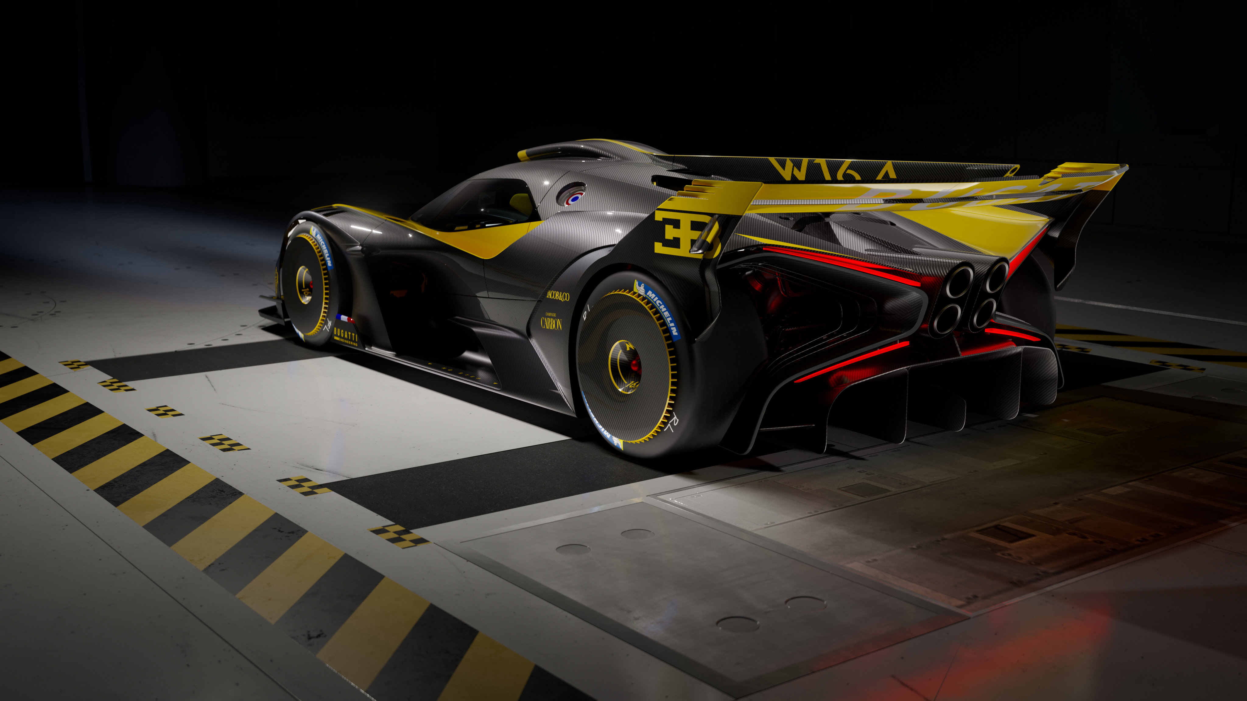 Bugatti Bolide 2022 4K 9 Wallpaper. HD Car Wallpaper