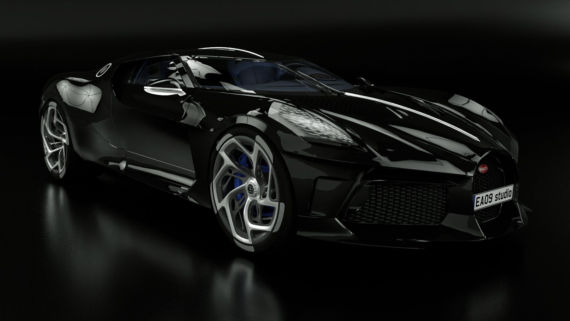 2022 Bugatti La Voiture Noire 3D Model