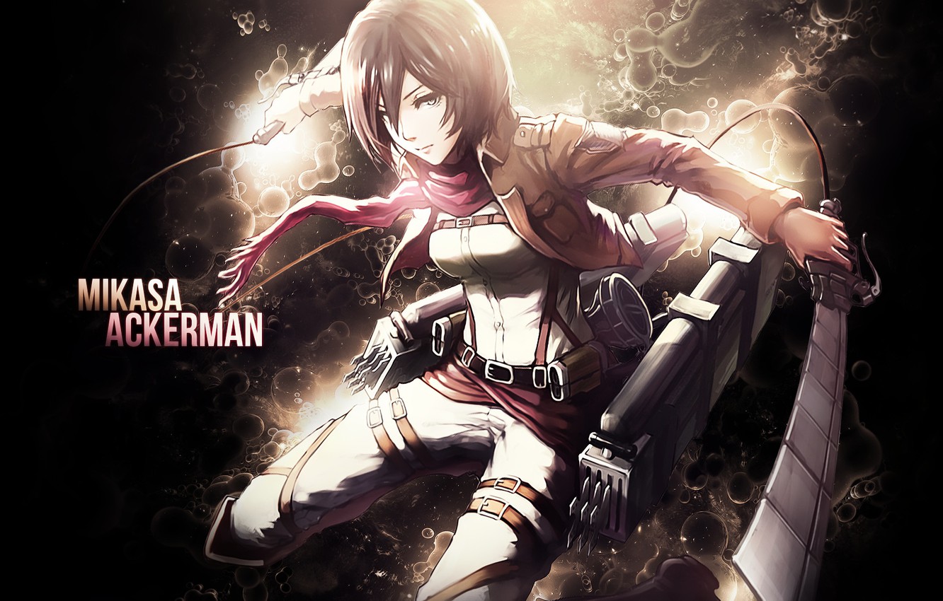 Wallpaper anime, Titan, Mikasa, Ackerman image for desktop, section арт