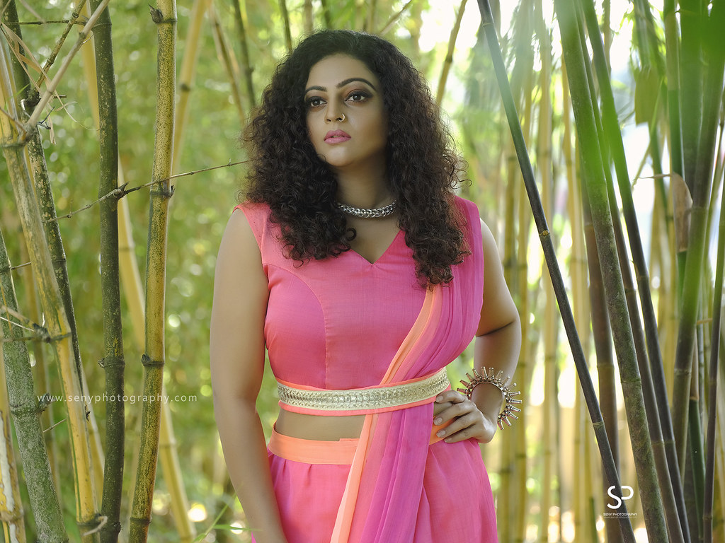 Actress Aswathy Sreekanth. Outfit & Styling By Anjali Vinod