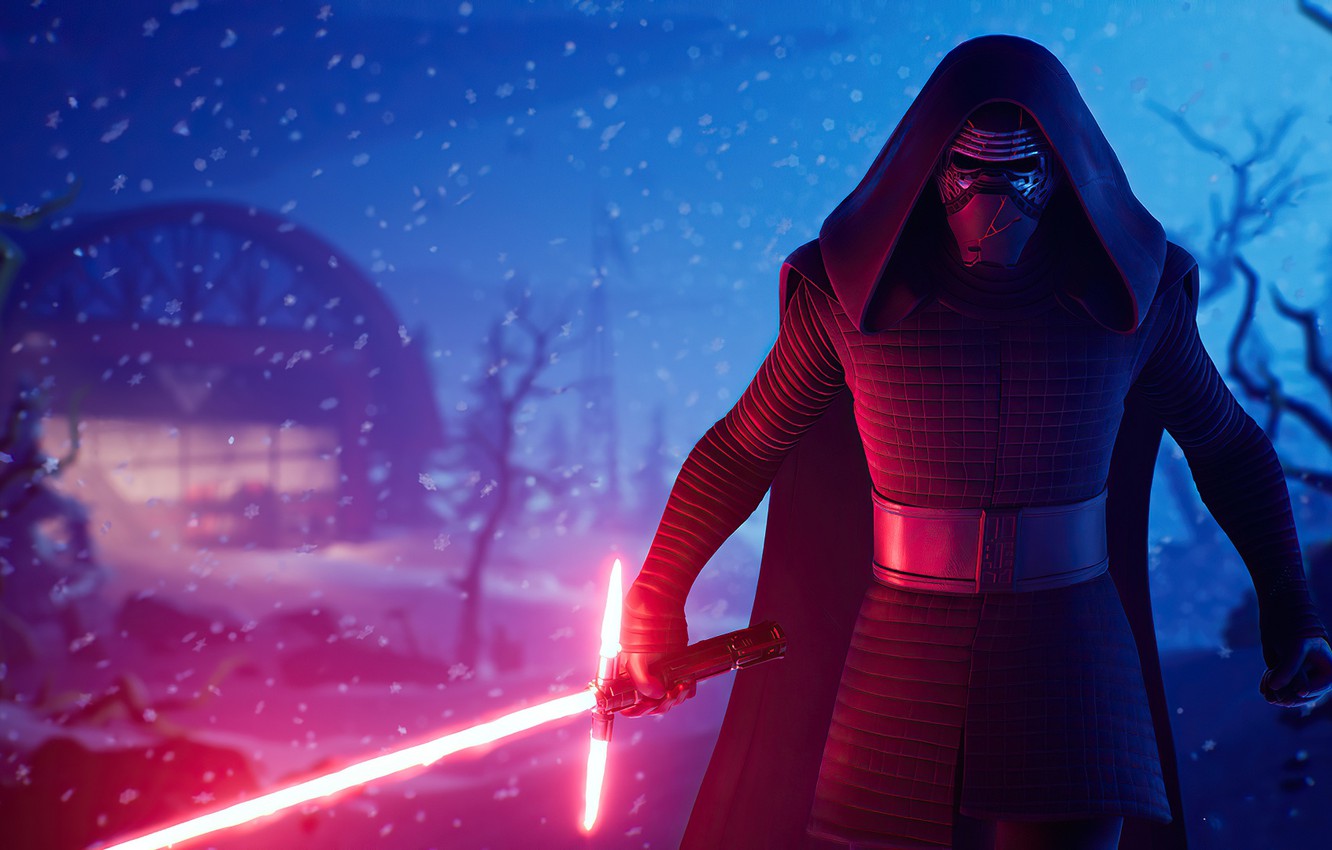 Wallpaper Star Wars, Lightsaber, Kylo Ren, Fortnite image for desktop, section игры