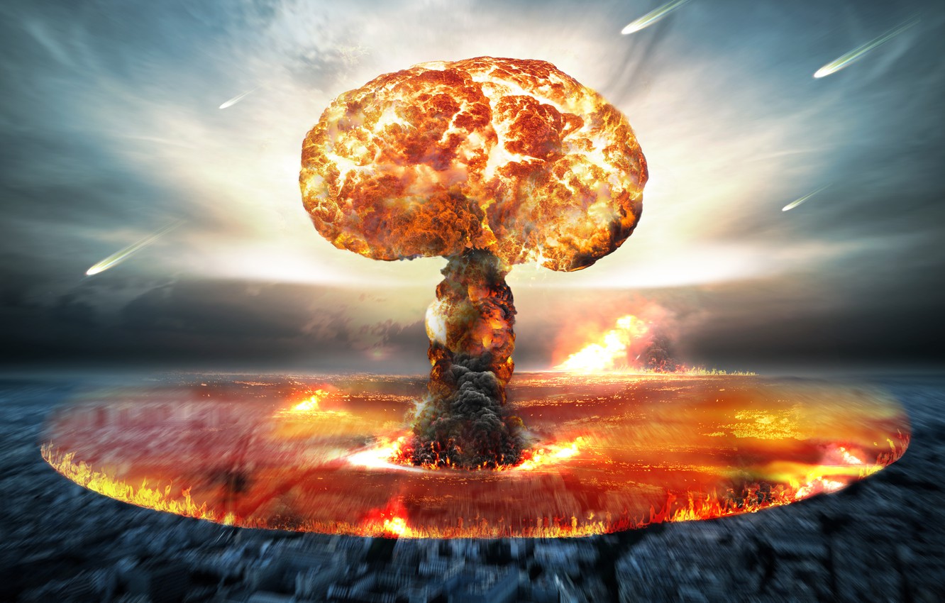 Wallpaper explosion, energy, destruction, nuclear attack, nuclear bomb image for desktop, section рендеринг