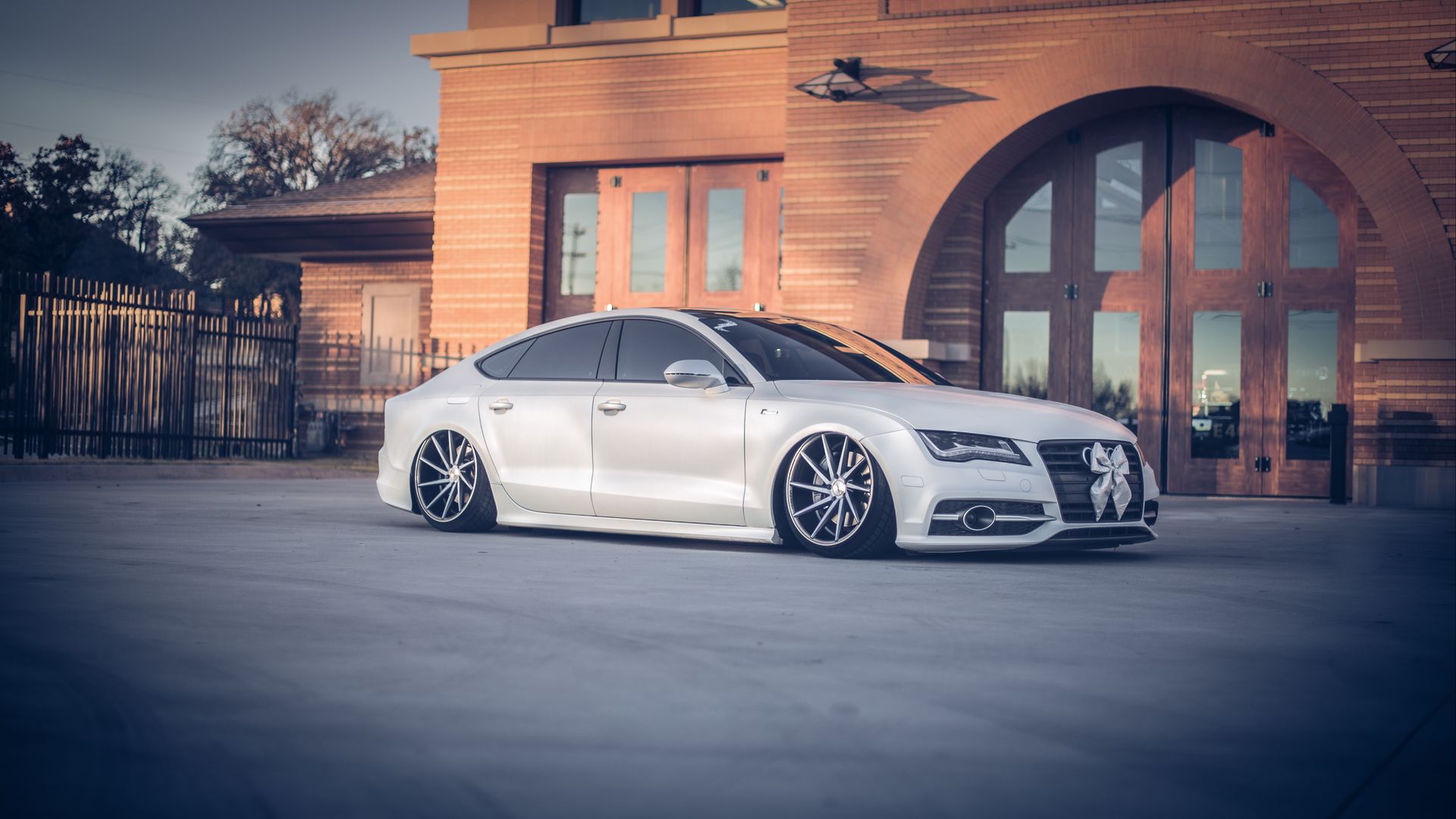 Download wallpaper 1920x1080 audi, a7, vossen, tuning, wheels full hd, hdtv, fhd, 1080p HD background
