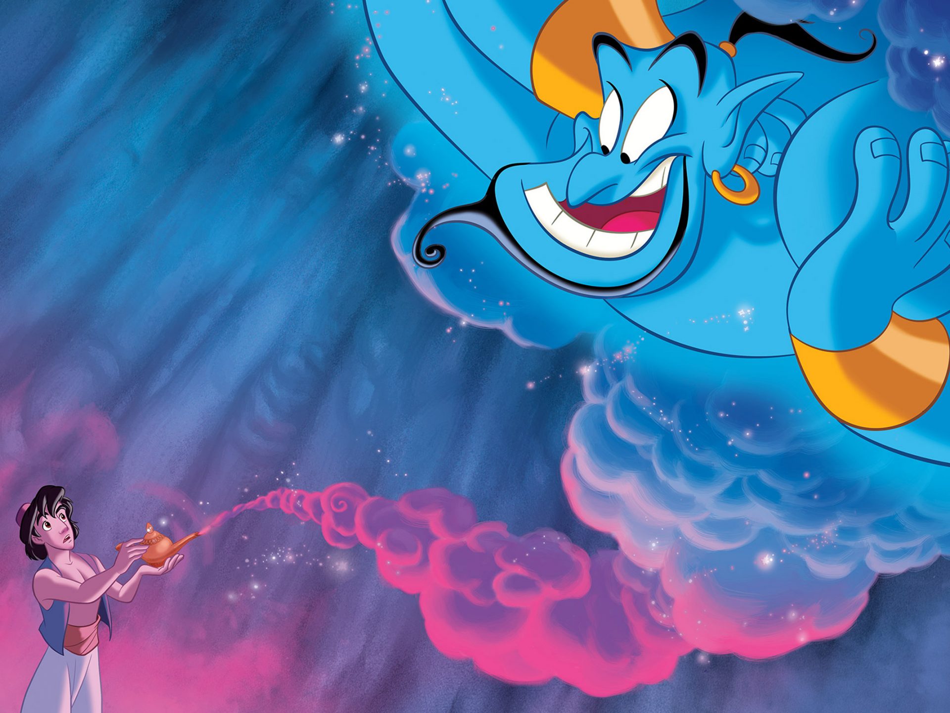 Aladdin And The Spirit Of Magic Lamp Disney Wallpaper HD 2560x1600, Wallpaper13.com