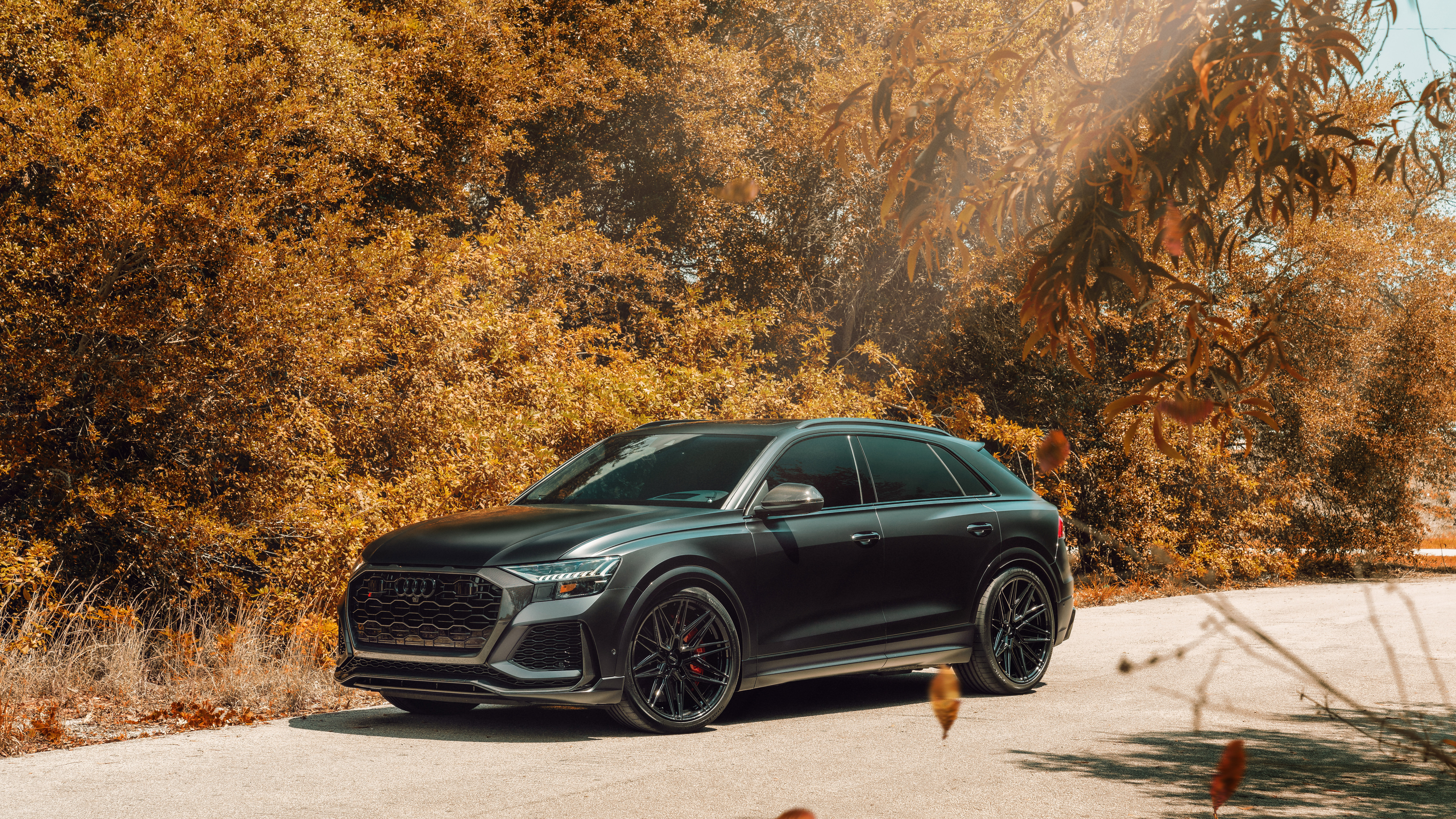 Audi RSQ8 Vossen Satin Black 8k 5k HD 4k Wallpaper, Image, Background, Photo and Picture