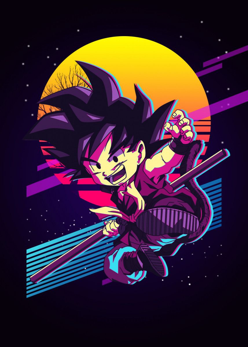 GOKU ' Poster by The Exlucive. Displate. Dragon ball wallpaper, Anime dragon ball super, Anime wallpaper
