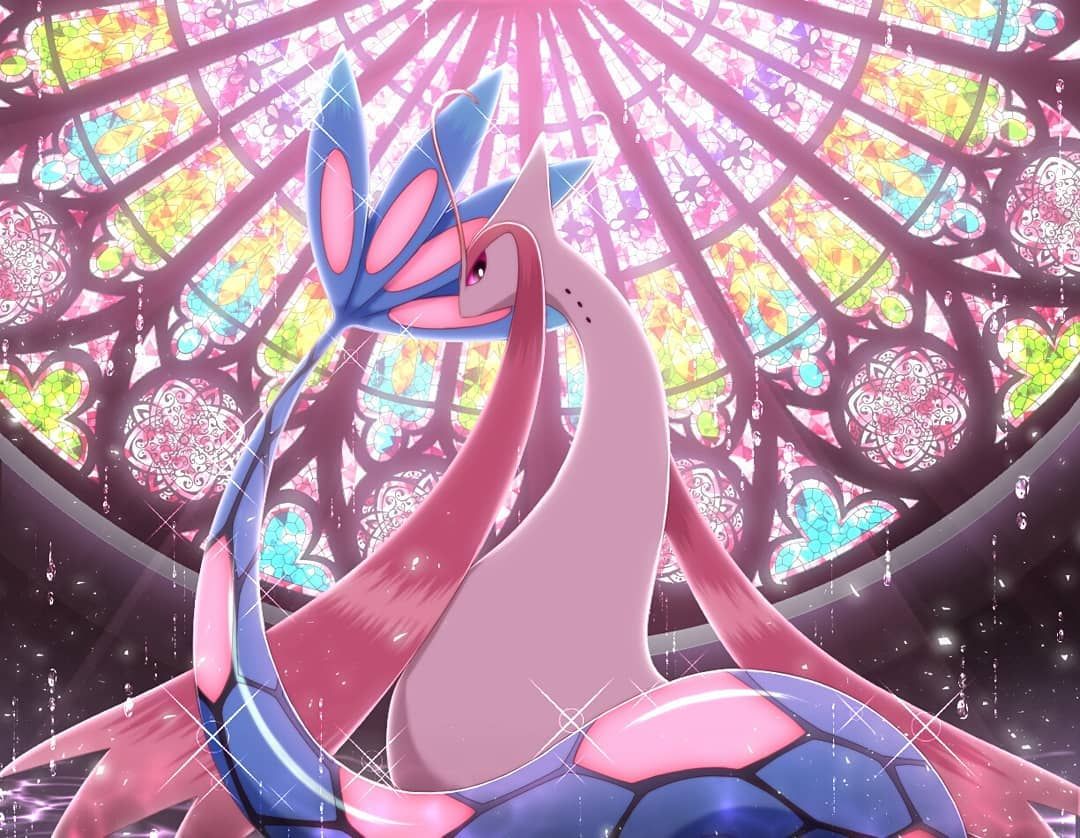 Beauty in Pokémon form Stained glass fits Milotic perfectly imo