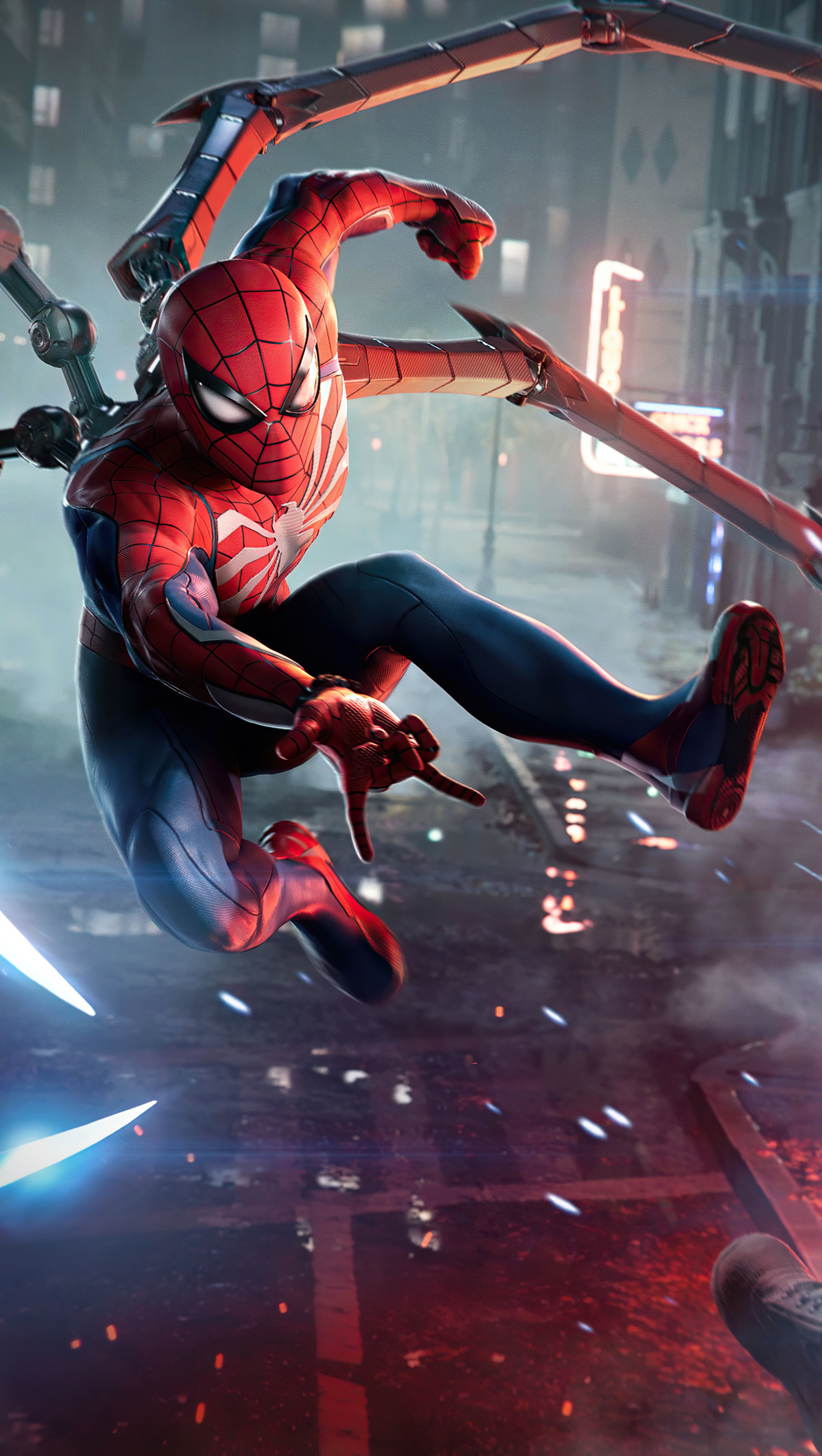 Spider Man in fight Wallpaper 8k Ultra HD