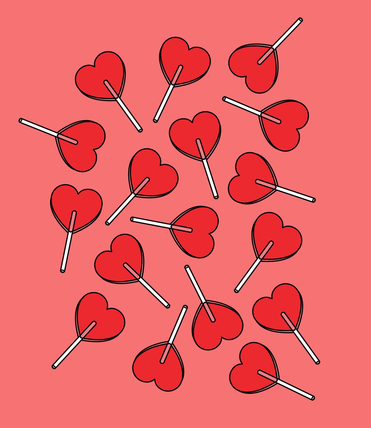 Retro Valentines Wallpaper