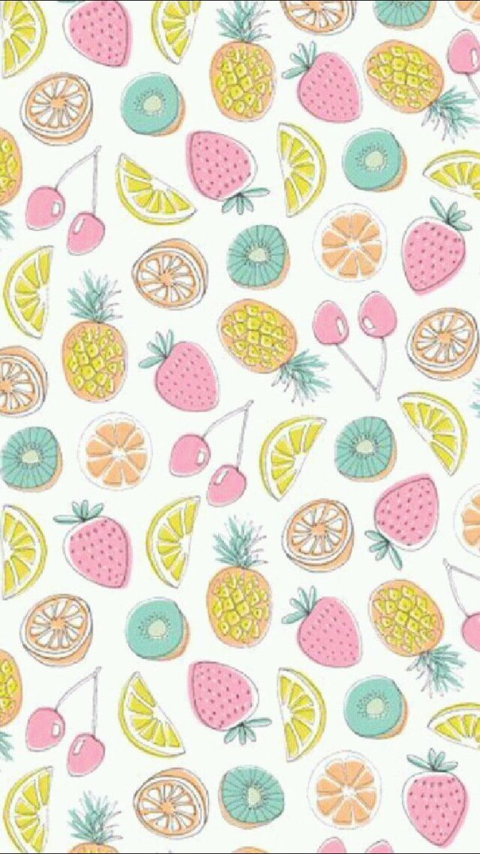 Kawaii Fruit Wallpaper