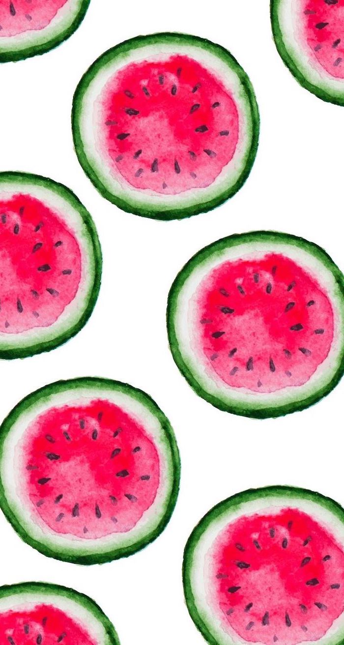 Ideas For Watermelon Cute Fruit Wallpaper image