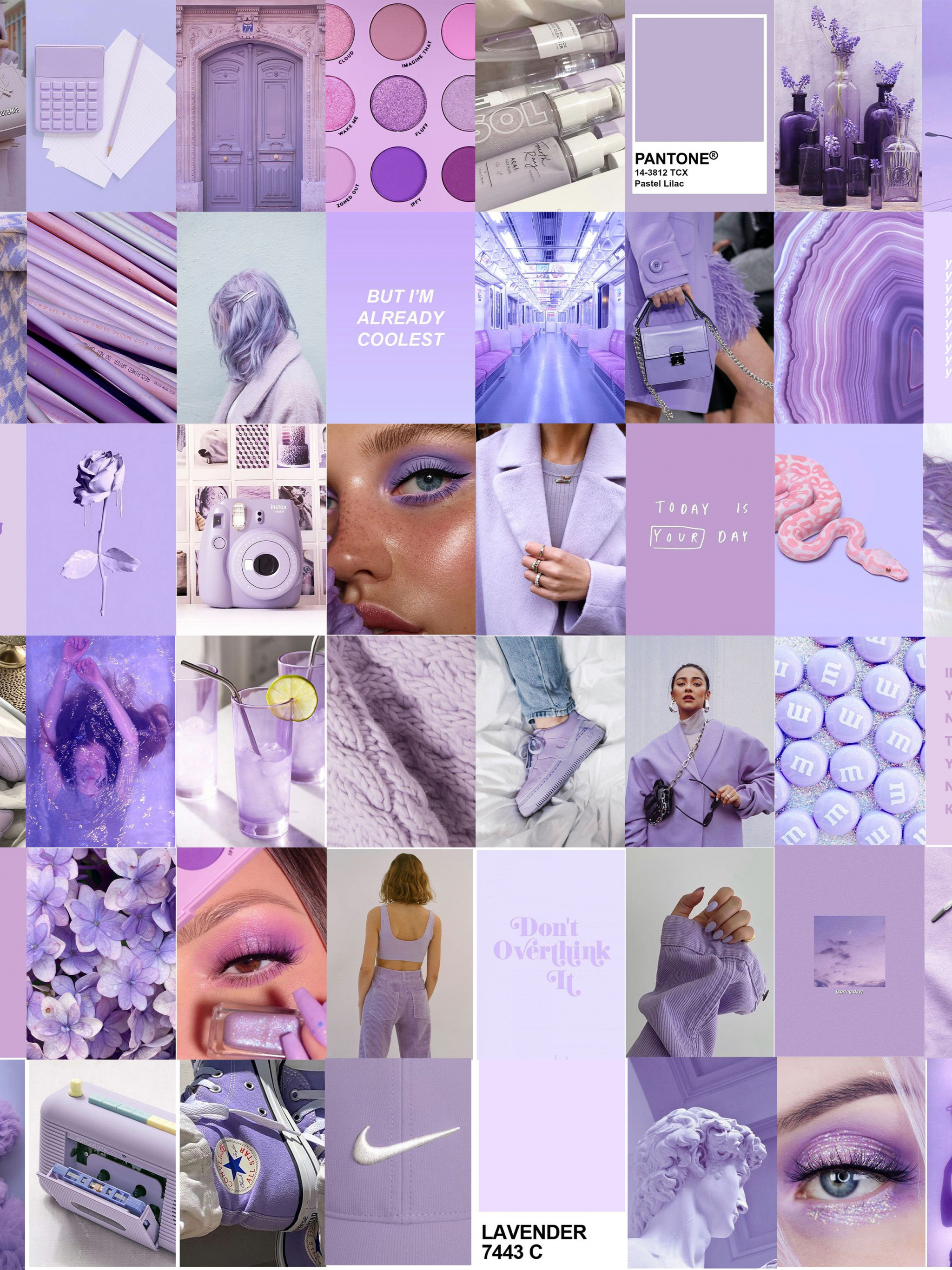 Free download Pastel Purple Aesthetic Boujee Wall Collage Kit DGTAL Etsy in [3104x3291] for your Desktop, Mobile & Tablet. Explore Light Purple Collage Wallpaper. Light Purple Background, Light Purple