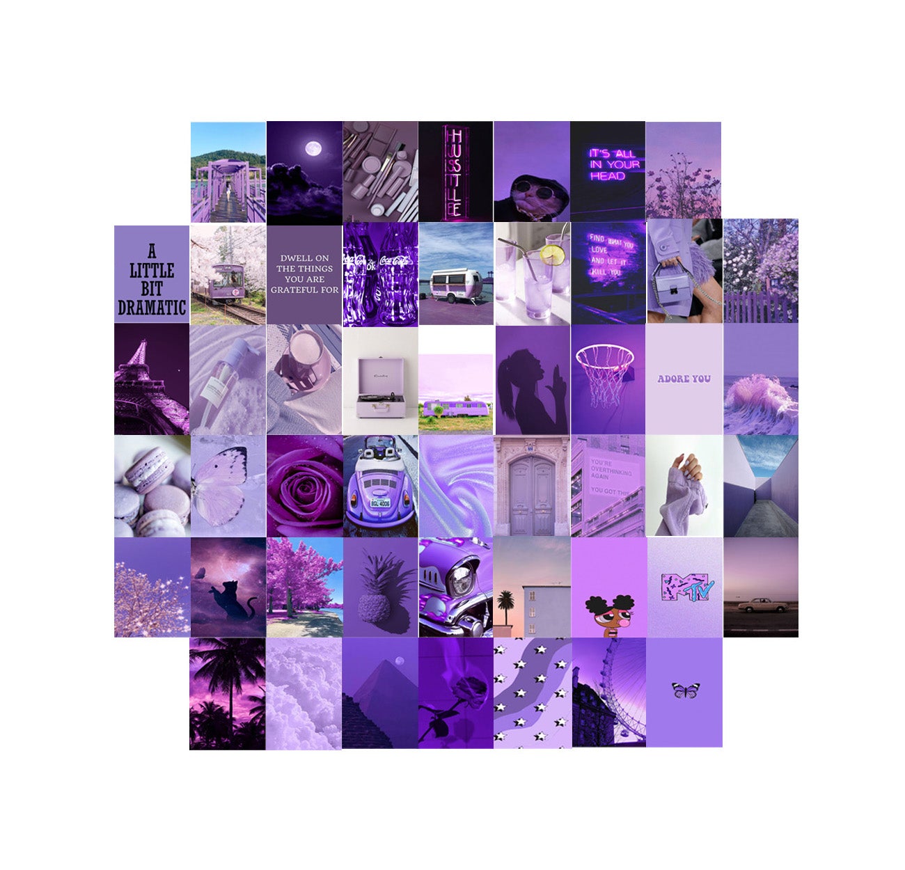 1) Lavender Lights Collage Kit