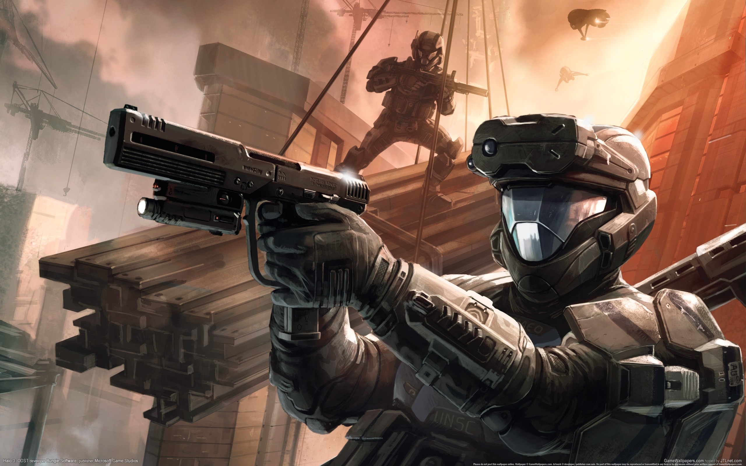 Wallpaper, soldier, Halo, Marksman, ODST, screenshot, mecha, pc game, mercenary, firearm 2560x1600