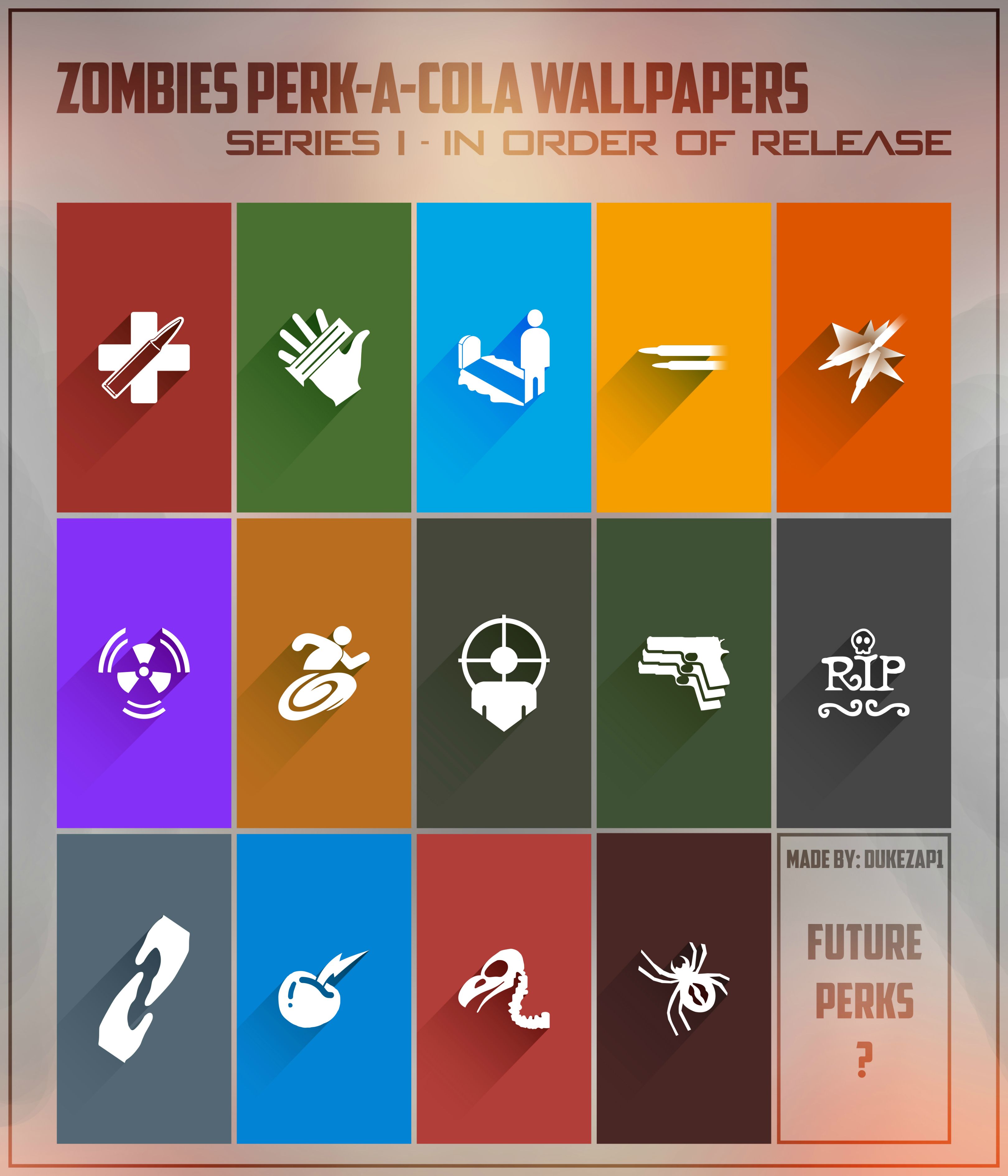 call of duty zombies wallpaper perks